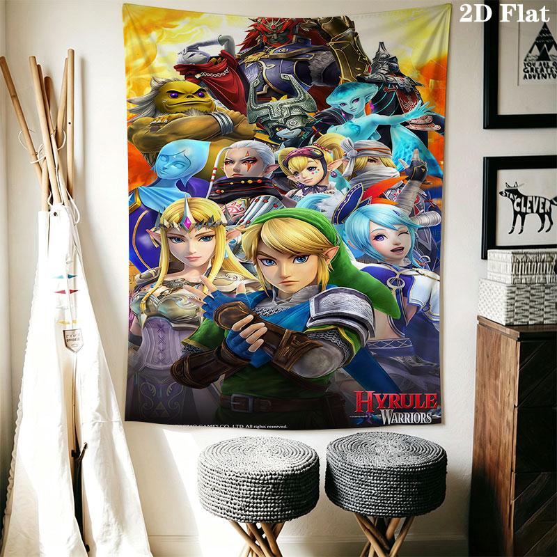 Adventure game Wall Hanging Printed Fabric Blanket Decorative Tapestries for Bedroom Living Room Home Decor