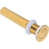 Zerodis Gold Sink Drain Up Drain Without Overflow Polished Process Clog Bathroom Faucet Wash Basin Drain Stopper(Without Holes)