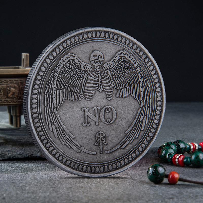 Да или нет монета, коллекционные предметы, старая монета, серебряная монета, поддельная монета на удачу, оригинальные монеты-вызовы, копия доллара бродяги, медные пиратские монеты, подарок