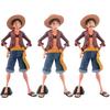 Аниме Фигурка One Piece Уверенный Улыбающийся Луффи Кукла с Меняющимися Лицами Три Формы Фигурка Действия Модель Игрушки Наборы ПВХ Модели Кукол