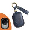 Leather Car Key Case Cover Holder Keychain Wallet Shell for Chery Fulwin T9 2024 Remote Key Cover Holder