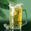 Прозрачные большие пивные кружки с ручками, чайные чашки для кофе, можно мыть в посудомоечной машине, подарок для мужчин