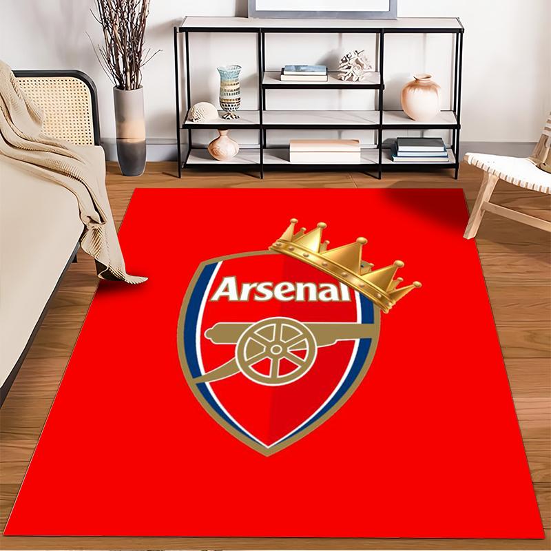 Arsenal Logo carpet Set Red Designed floor mat, suitable as a non-slip mat for the living room or bedroom sofa