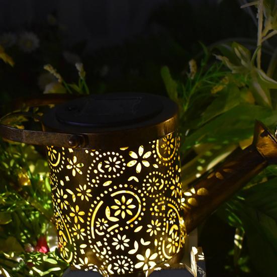 1 комплект солнечной лампы высокой прочности, креативная водонепроницаемая форма, полая простая установка, утюг для улучшения атмосферы