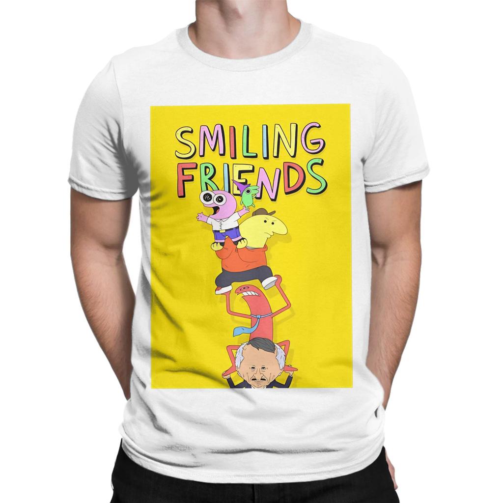 Smiling Friends Season 3 Novelty 100 Cotton Tshirt Smiling Friends Season 2 Tops Tees For Unisex