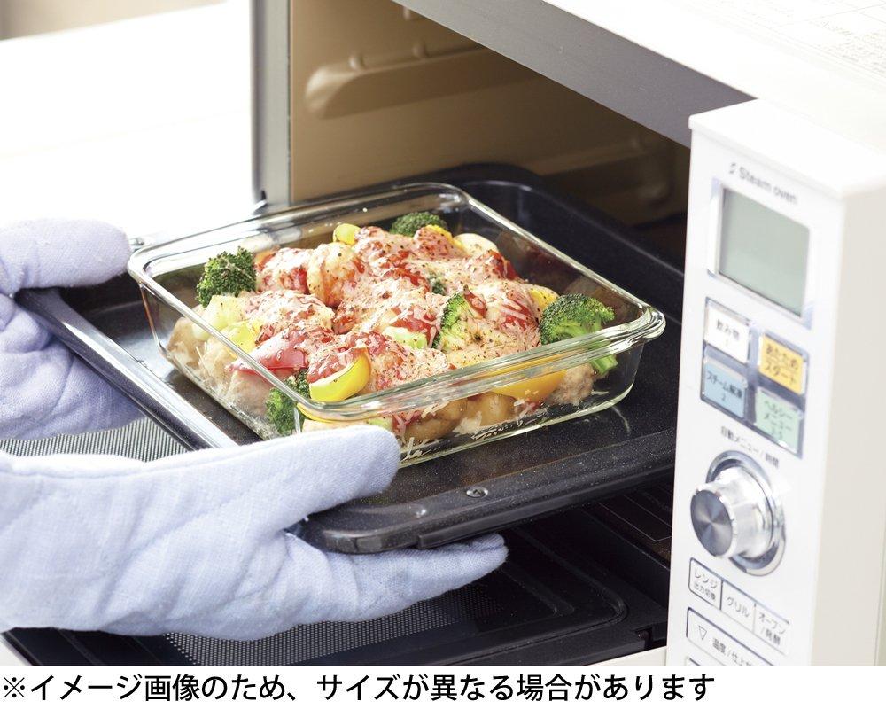 Iwaki BC222 Glass Cake Cake Baking Gratin Square X 21 X 6 Cm Heat-resistant Mold, Dish, Dish, Shape, 25.5