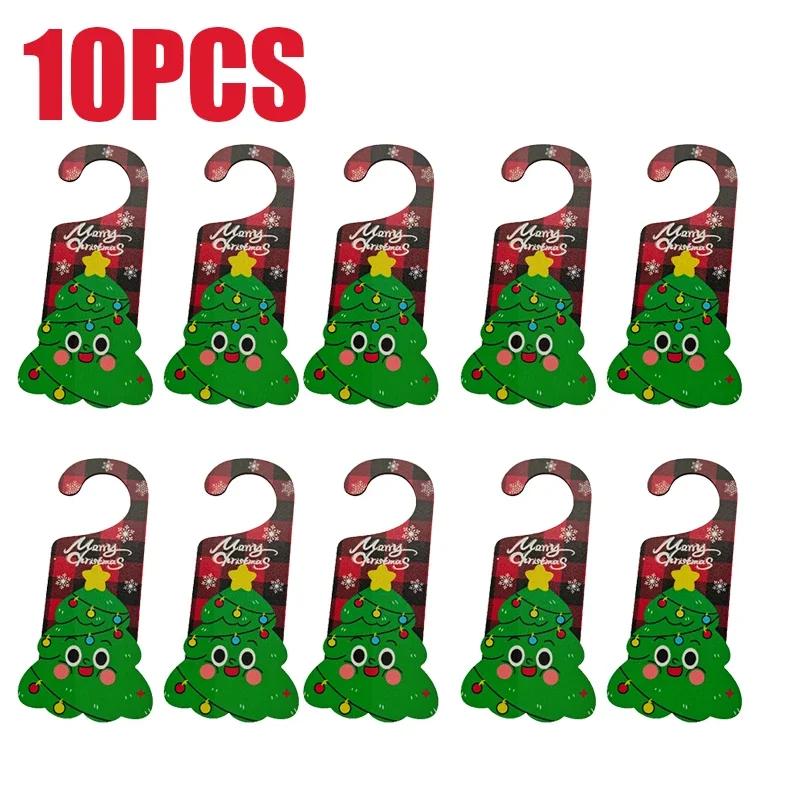 2025 Новые рождественские украшения бумажные дверные подвески Санта-Лось украшения для вечеринок реквизит дверной знак дверные ручки подвески украшения