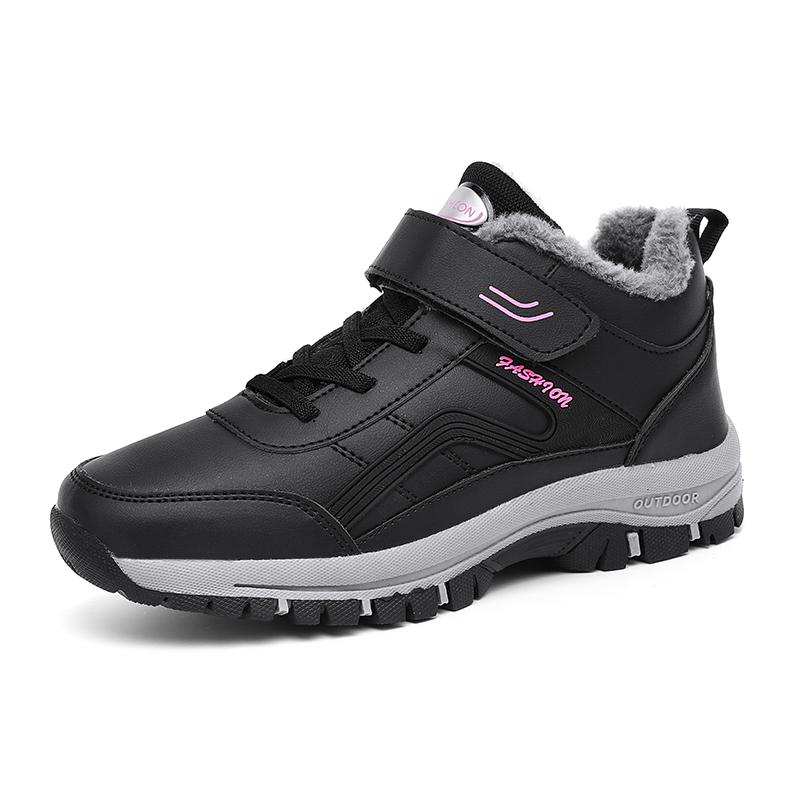 MCTIN Couple Sneakers Winter Plush Platform Warm Shoes for Women Casual Anti Slip Walking Shoes Men