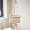 Hanging Basket Exquisite Hollow Woven Cotton Rope Handmade Storage Flowerpot Net Plant Hanger for Home