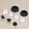 Black/White Round Silicone Rubber Seal Hole Plugs Bore 6.8mm-161.5mm T Type Stopper Blanking End Caps Seal