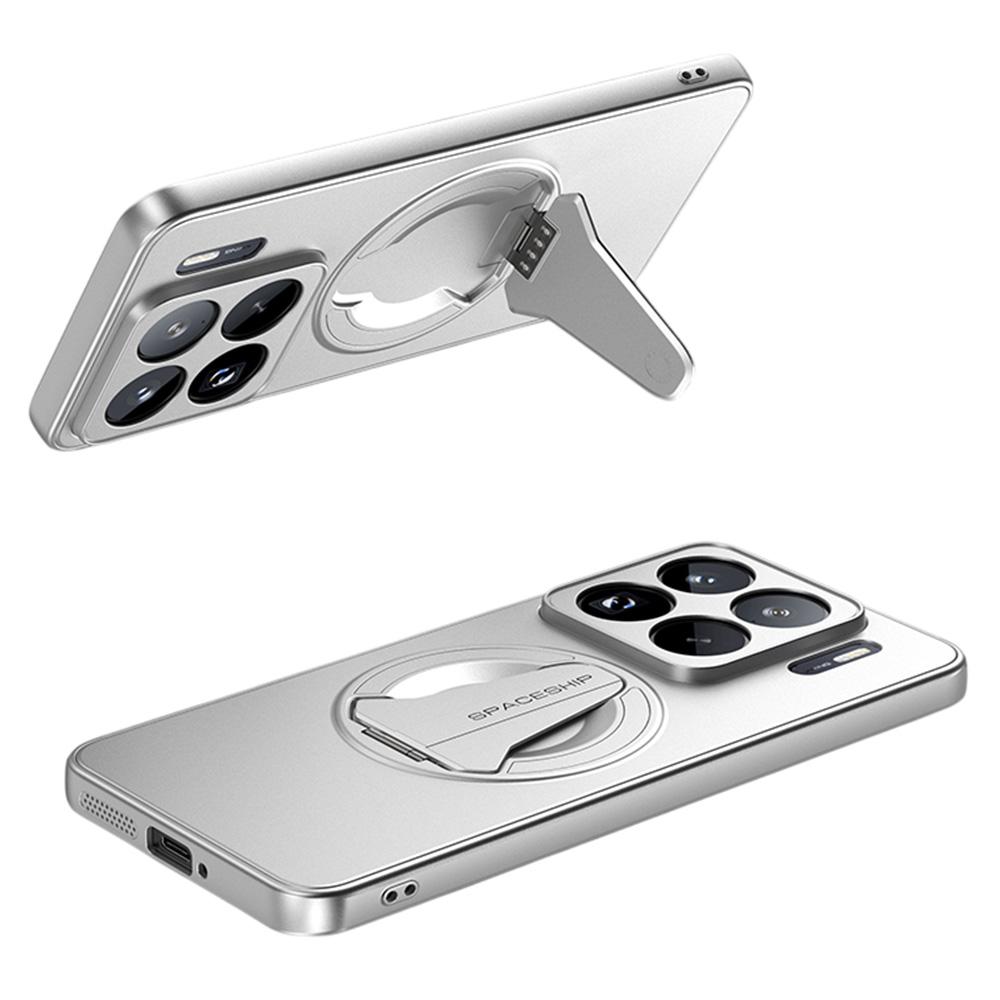 For Xiaomi 15S Pro Case Compatible with MagSafe Hidden Kickstand Skin-Feel Matte PC TPU Phone Back Cover