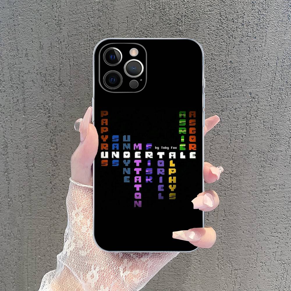 U-Undertale Игра Для IPhone 17 16 15 14 13 12 11 Pro Max Plus Mini Чехол Для Прозрачного Чехла