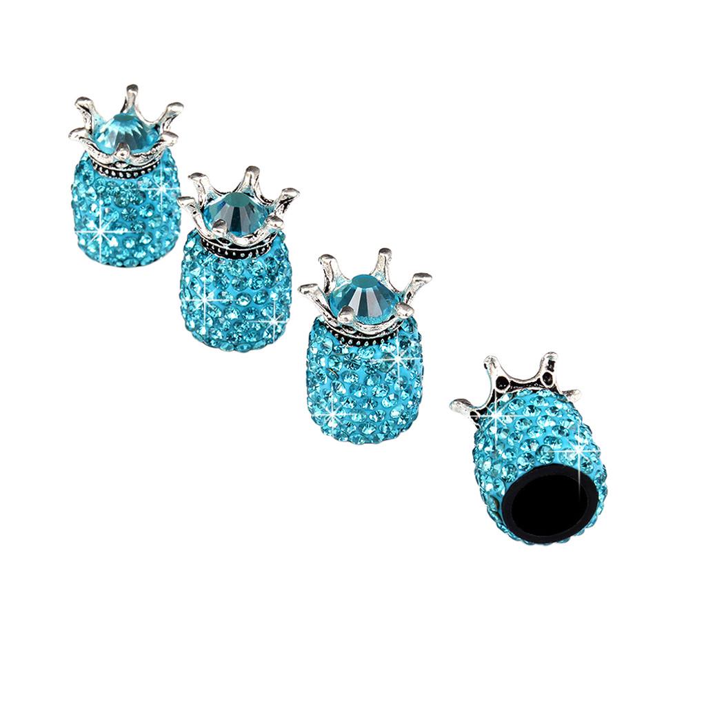 4 шт., колпаки для шин/выносов колес Crown Bling Diamond для автомобиля, грузовика