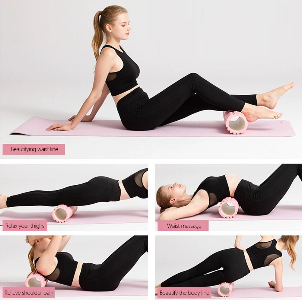 Массажер EVA Release Yoga Column Gym Fitness Pilates Foam Roller Exercise Back Massage Roller Yoga Brick Home Fitness Equipment