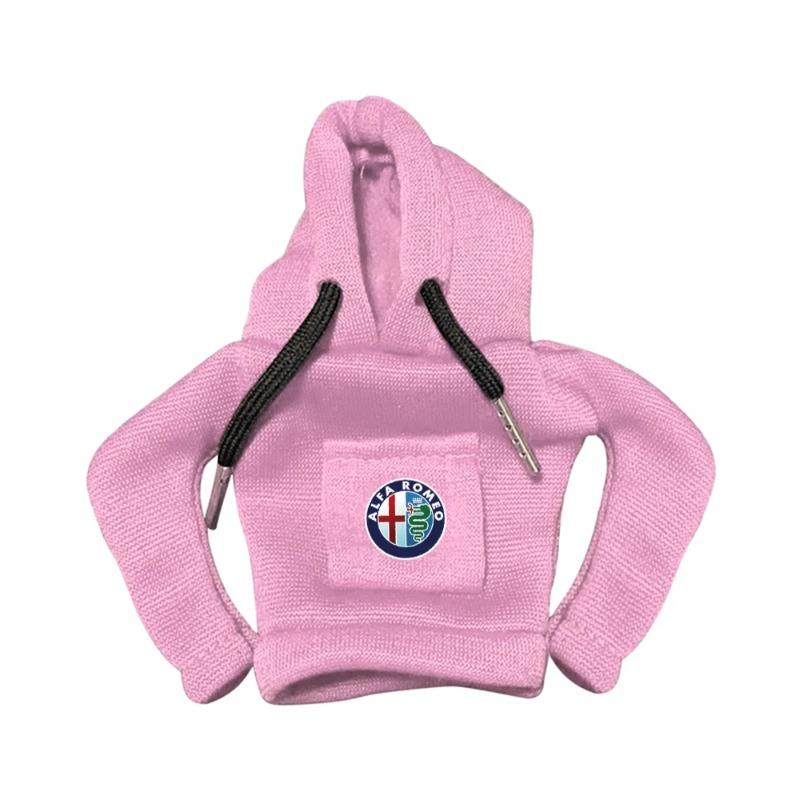 DGJLS1 1PCS Fashion Mini Hoodie Car Gear Shift Knob Cover Fashion Gearshift Handle Decorative For Alfa Romeo Giulia Stelvio MiTo Tonale