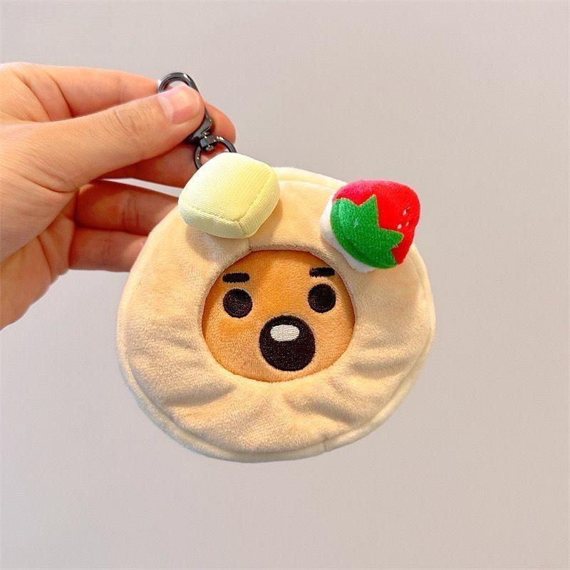 BT21 Серия 'Десерты Идолов' плюшевые игрушки-подвески, милые фигурки, куклы в подарок, подвесные сумки, сувениры с кумирами, подарки на день рождения