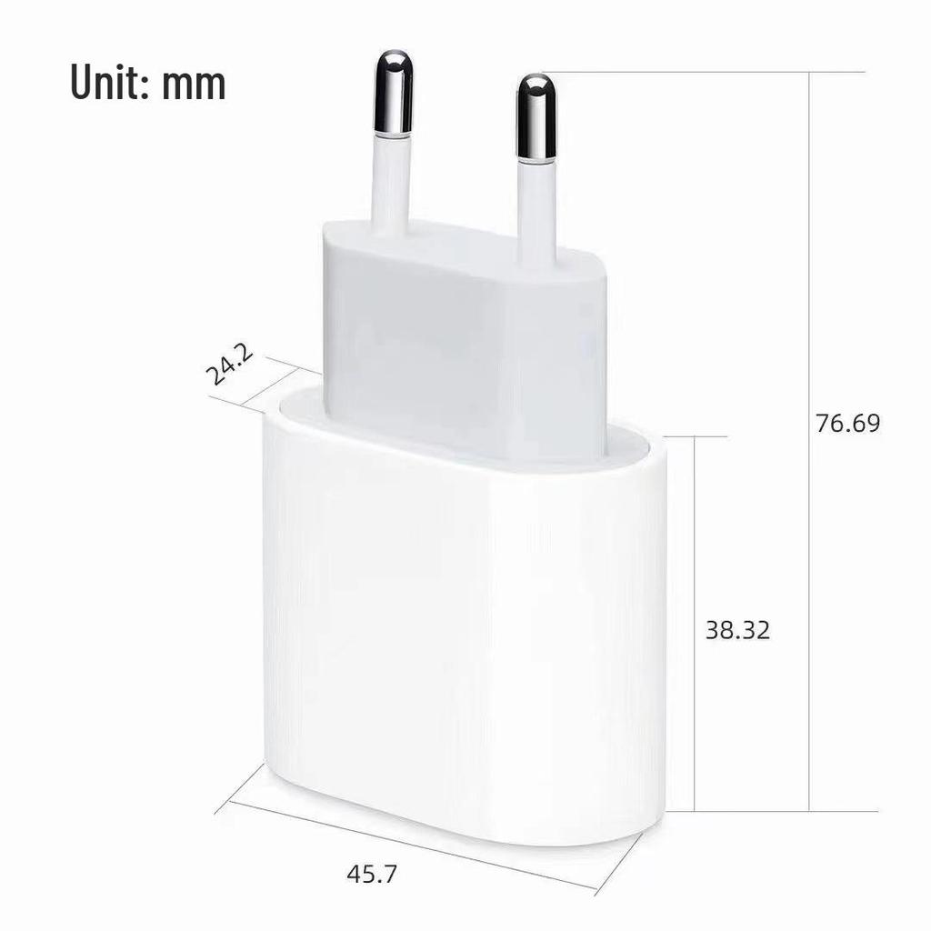 Быстрое зарядное устройство PD20W для iPhone 14/15 - Стандарты ЕС/США
