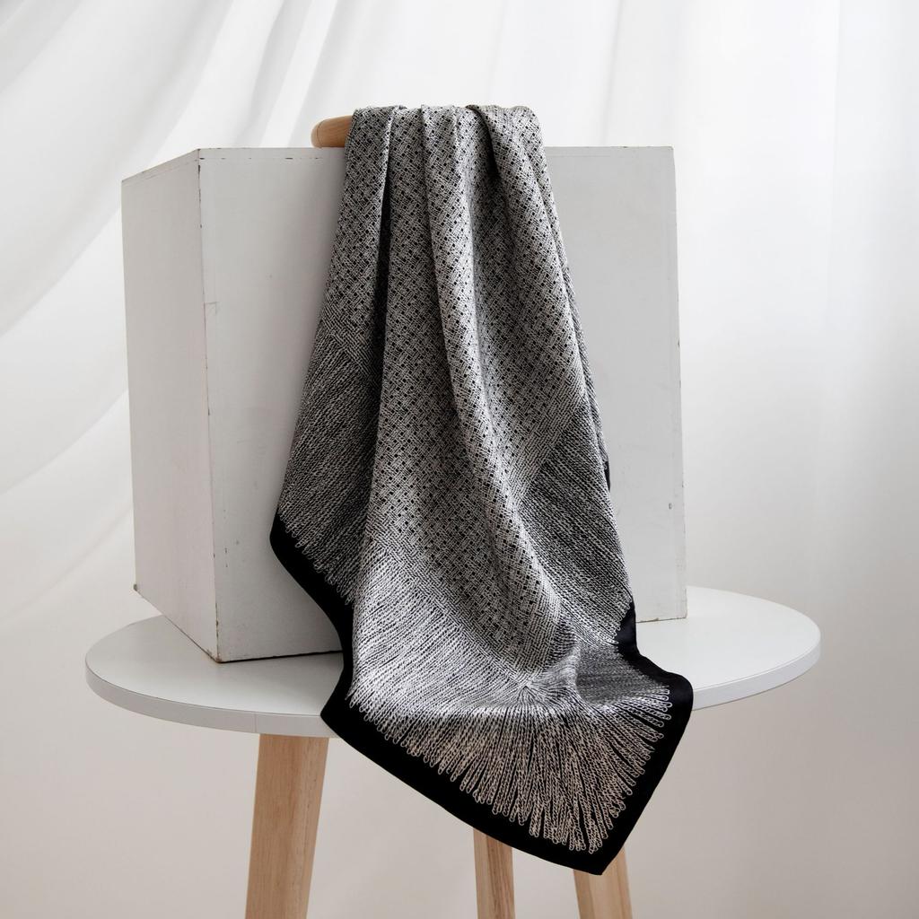 Шелковый шарф из тутового шелка для свекрови и подарок для старших Тонкий солнцезащитный женский квадратный шарф Элегантный и универсальный