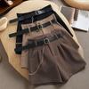 Women's High Waist A-Line Wide Leg Bootie Shorts, Summer 2025 Korean Style Casual Versatile Shorts