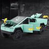 Tesla Cybertruck 1:24 Литая модель автомобиля из сплава Пикап Звук Освещение Открывающаяся дверь Багажник Коллекционный Подарок Для мальчиков День рождения Игрушка