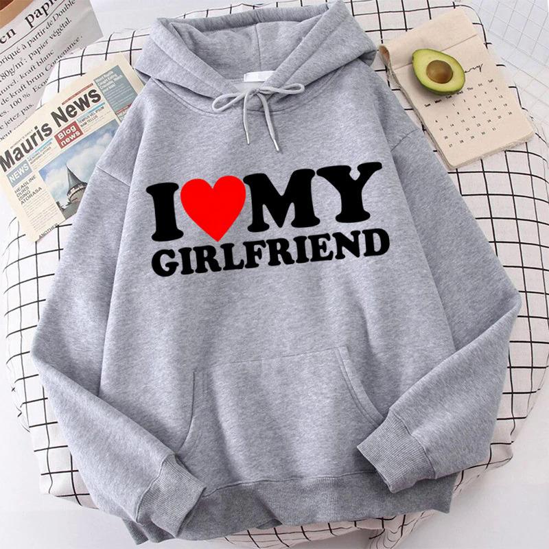 Толстовка с капюшоном I Love My Boyfriend Girlfriend