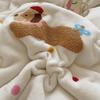 Утолщенный комплект из четырех предметов из молочного флиса для кровати Флисовый пододеяльник Простыня Коралловый фланель Детское мультяшное постельное белье