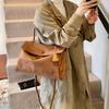 Frosted Underarm Big Bag Women's 2025 New Fashion Commuter Mailman Bag Autumn Popular Retro Messenger Bag