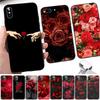 Красивый чехол для телефона с красными розами для iphone 13 8 7 6 6S Plus X 5S SE 2020 XR 11 12 pro XS MAX