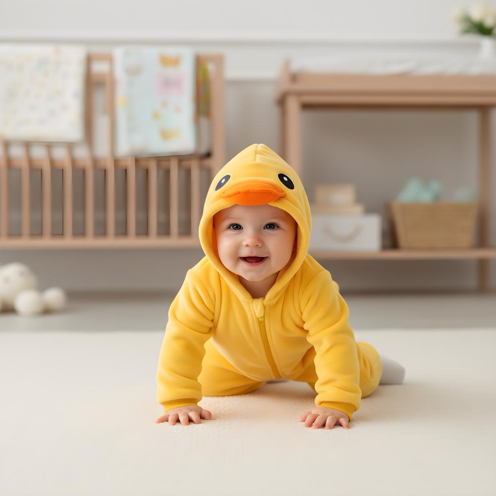 Onesie Pajamas Costume Sleepsuit Duck Baby 110: 90-95