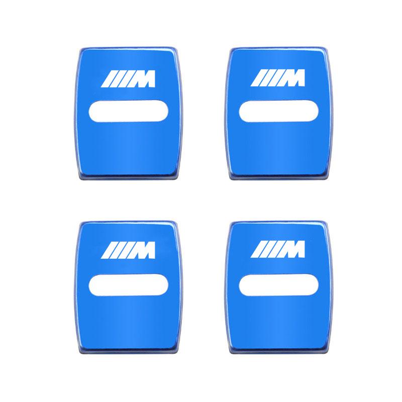 4Pcs Titanium Alloy Car Door Lock Protective Cover For BMW X3 X5 X4 X6 X7 X1 E46 E90 E60 F30 F10 E39 E36 F20 G20 G30 E92 E87 E91 VM4