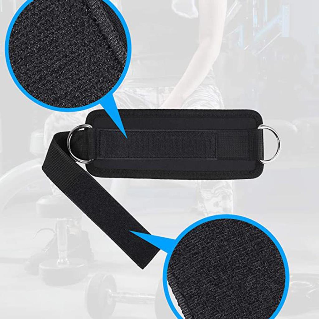 2Pcs Ankle Straps Cuffs Gym Cable Attachment Machine Accessories for Fitness Lower Body