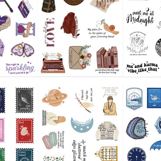 8 листов мультяшные наклейки для скрапбукинга водонепроницаемые граффити наклейка гитара скейтборд холодильник чехол для телефона бутылка с водой DIY украшения