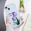 Good Fortune and Endless Love Tulip Pattern Soft TPU Shell Fashion Phone Case for iPhone Samsung Vivo Xiaomi Oppo
