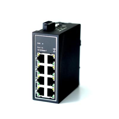 WIWAV промышленные настройки Ethernet бесшумное использование WDH-8ET-DC 10/100 Мбит/с 8-портовый коммутатор/Не требуется/Энергосбережение/Безвентиляторная конструкция/Конструкция без вентиляции/Для