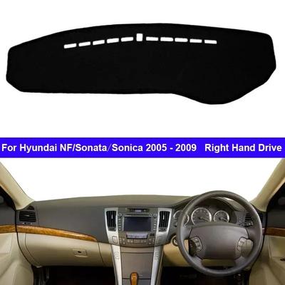 Накладка на панель автомобиля Нескользящий коврик Для Hyundai NF Sonata Sonica 2005 - 2009 LHD RHD Автомобильный коврик на приборную панель Коврик-тент от солнца Противо-УФ подушка
