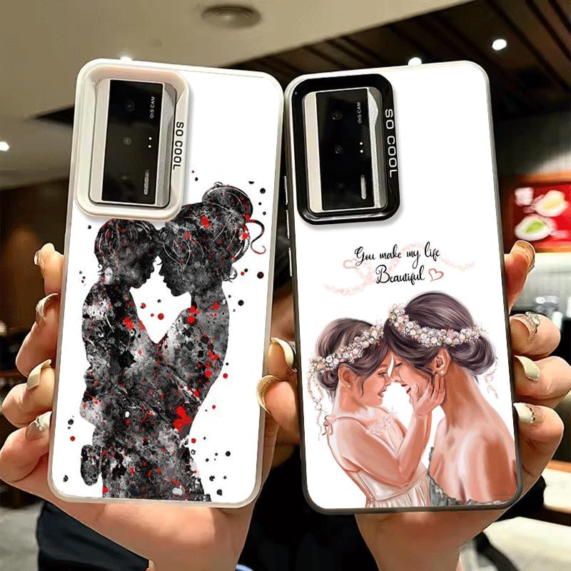 Mom Baby Girls Theme Soft Phone Case for Xiaomi Redmi 15C 15 14C 13C 12C Poco X5 X6 X7 Pro X3 F8 F7 Ultra M8 13 12 Cover Back Sh