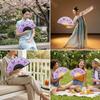 Chinese Style Retro Bamboo Fan Butterfly Pattern Dance Fan Portable Handheld Fan  Home Decoration