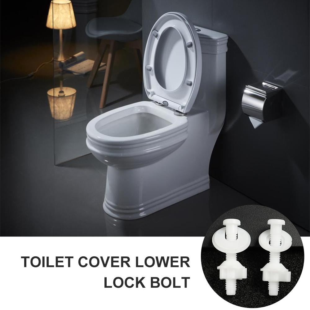 1Pair Hardware Easy Installation Repair Tools Bolts Bathroom Nut Fixing Screws Toilet Seat Hinges