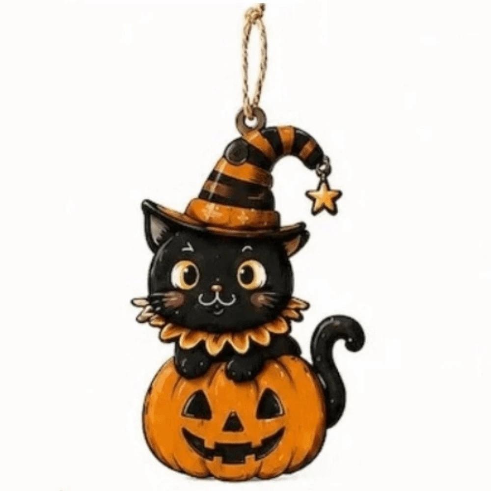 Vintage Halloween Hanging Ornament Cartoon Pattern Halloween Tree Hanging Room Decoration