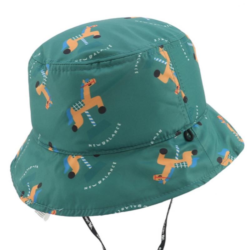 New Balance Детская двусторонняя панама Nb X Kdy цвета хаки