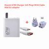 Mi 67W Charger With 6A Type-C Cable Set USB Wall Charger Single USB-A Port Output For Xiaomi 14/13/12/11 Series