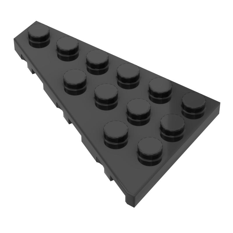 Нетоксичный Moc 10 шт. 48208 Пластина 6x4 Левая Набор Строительных Блоков Клин-Доска Собирать Кирпичи Частицы Образовательная Игрушка Подарки на День Рождения для Детей