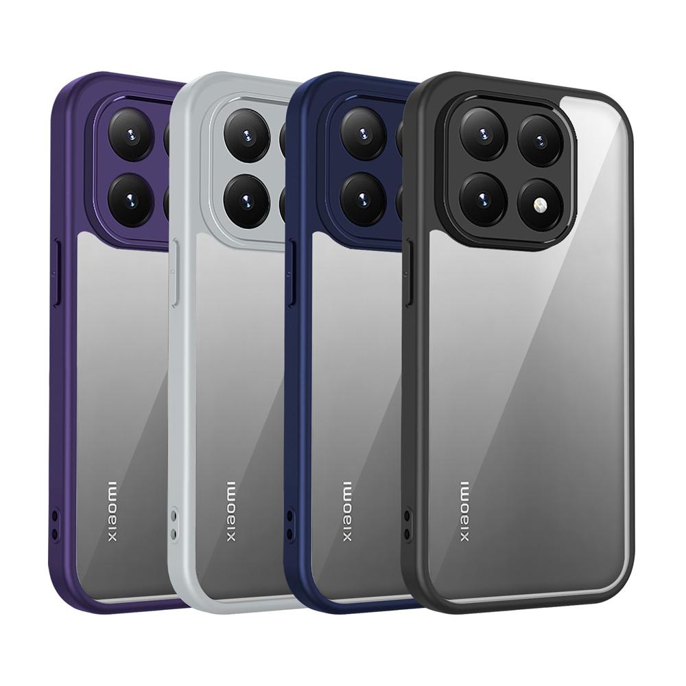 KEYSION Прозрачный чехол для телефона для Xiaomi 15T 15T Pro 5G Мягкий силикон+ПК Прозрачная противоударная задняя крышка для телефона для Xiaomi 15T Pro