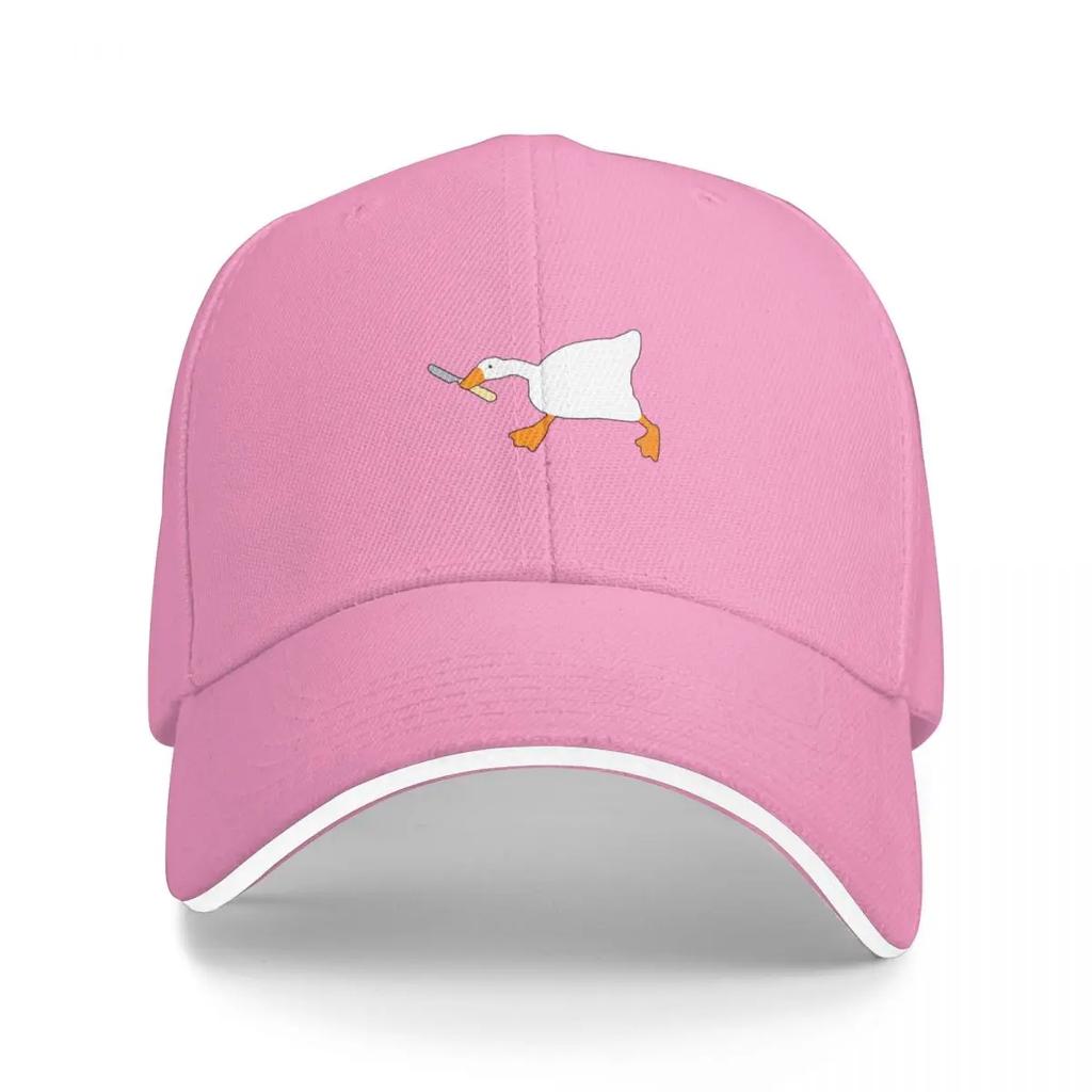 Goose with Knife Untitled Goose Baseball Cap Funny hats sun caps Christmas Hat Women Beach Fashion Unisexs