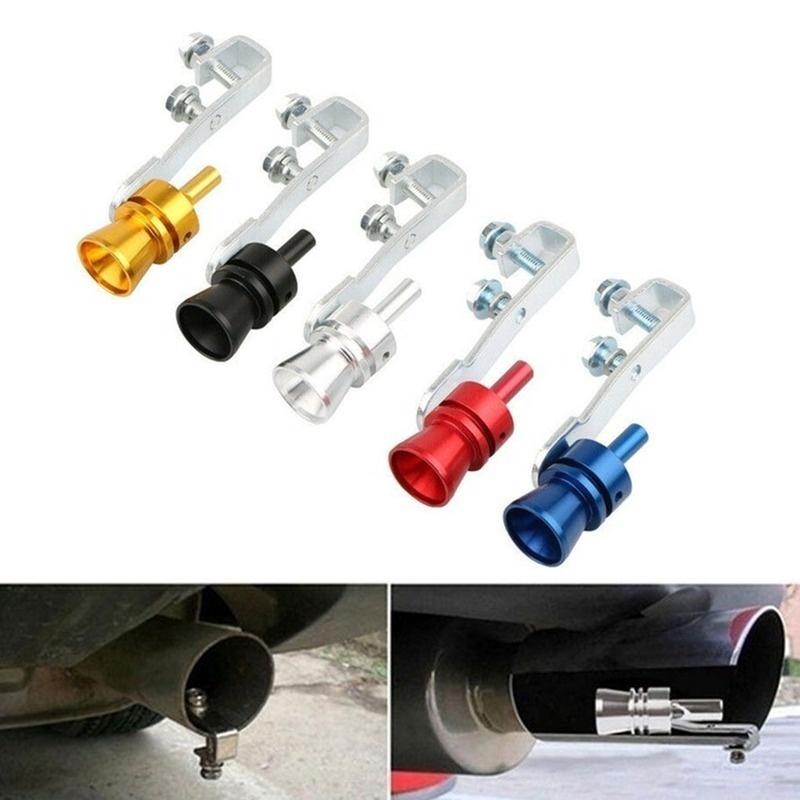 1Pc Universal Aluminum Turbo Sound Exhaust Muffler Pipe Whistle Car Blow Off Valve Tip Simulator Whistler