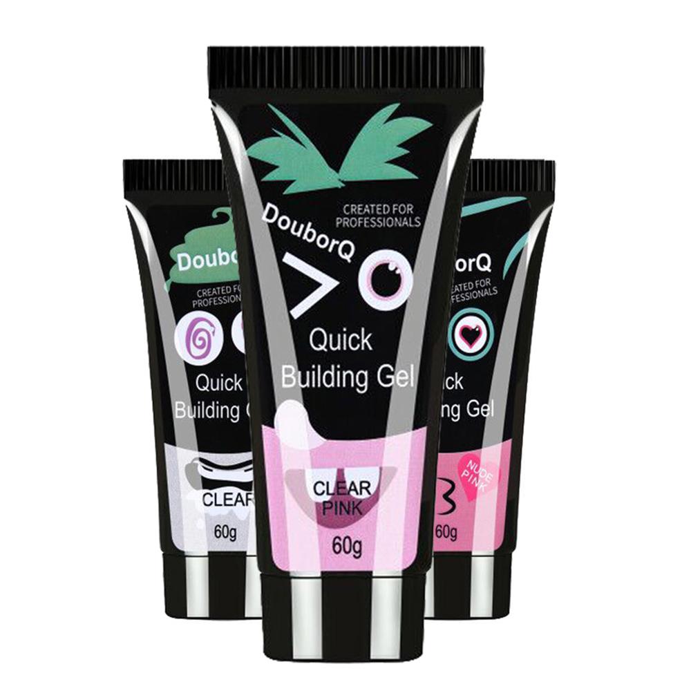 Полигель для быстрого наращивания ногтей, 60 мл, кристаллический желеобразный гель для наращивания ногтей, дизайн ногтей