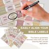 5 Sheet Self-adhesive Paper Tabs Bookmark Stickers Large Print Laminated Bible Tabs Study Supplies Decorative Label Study Tool