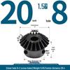 Стандартная коническая шестерня 90°, 1:1 Отношение, Готовое отверстие, Крепление винтовым отверстием, Нет. Закаленная сталь 45.