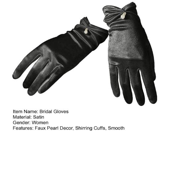 1 пара популярных 3D эластичных перчаток для выпускного вечера, гладких атласных свадебных перчаток для фестиваля