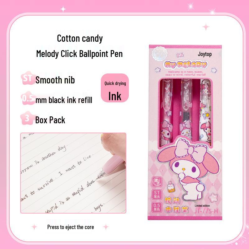 Yue Mu Hello Kitty Быстросохнущая Гладкая Нажимная Ручка для Студентов